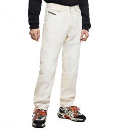 Diesel White Coated D-Macs-Sp1 Straight Fit Jeans 