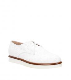 Tod's White Leather Lace Ups