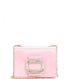 Roger Vivier Pink Viv Studded Mini Crossbody