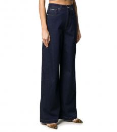 Dolce & Gabbana Dark Blue High Rise Flared Jeans