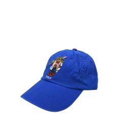 Ralph Lauren Royal Blue Bear Logo Baseball Cap