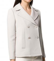 Emporio Armani Off-White Double Breasted Jacket