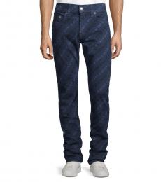 True Religion Dark Blue Logo Relaxed Skinny Jeans