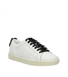 Saint Laurent White Black Low Top Sneakers
