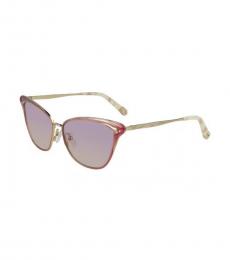 Rose-Gold Cat Eye Sunglasses