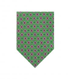 Green Foulard Tie
