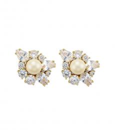Kate Spade Gold Pearl Stud Earrings