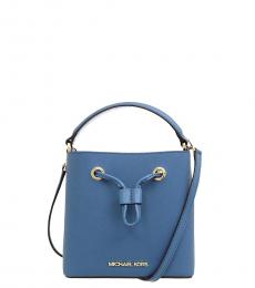 Blue Suri Mini Bucket Bag