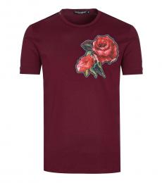 Cherry Rose Print T-Shirt