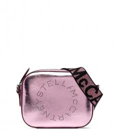 Stella McCartney Pink Logo Small Crossbody Bag