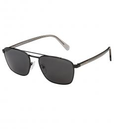 Grey Black Square Sunglasses
