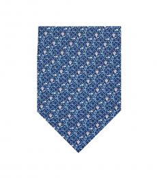 Navy Blue Micro Pattern Tie