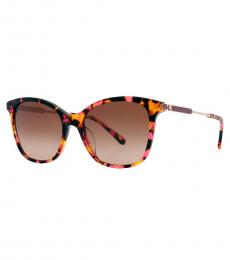 Kate Spade Multicolor Brown Gradient Butterfly Sunglasses