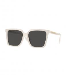 Burberry White Square Sunglasses