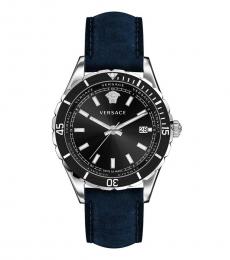 Blue Black Logo Watch