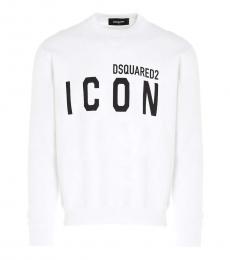 Dsquared2 White Icon Logo Sweatshirt