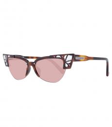 Dsquared2 Pink Brown Cat Eye Sunglasses