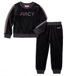Juicy Couture 2 Piece Sweatshirt/Joggers Set (Baby Girls)