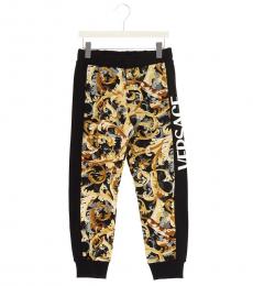 Young Versace Girls Multicolor Logo Sweatpants