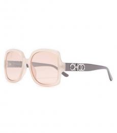Jimmy Choo Light Pink Sammi Square Sunglasses