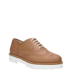 Brown Wingtip Leather Lace Ups