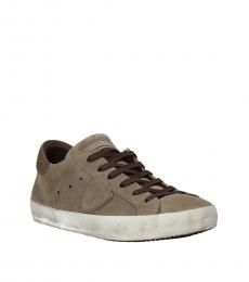 Philippe Model Beige Classic Low Top Sneakers
