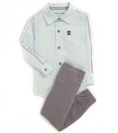 Calvin Klein 2 Piece Shirt/Joggers Set (Baby Boys)