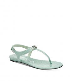 Calvin Klein Petal Green Croc Print Shamary Flats