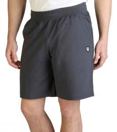 Emporio Armani Dark Grey Logo Patch Shorts