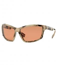 Burberry Light Brown Rectangular Sunglasses