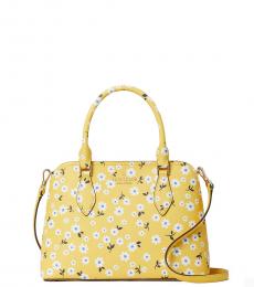 Kate Spade Yellow Darcy Floral Small Satchel