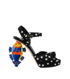 Dolce & Gabbana Black Fish Polka Dot Pumps