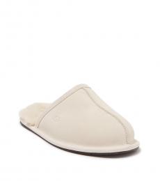 Natural Pearle Faux Fur Lined Slippers