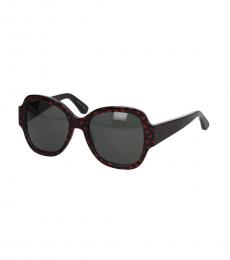 Black Red Heart Sunglasses