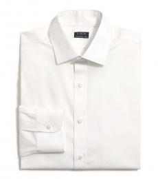White Slim Thompson regular flex dress shirt