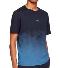 Dark Blue Ombre Logo T-Shirt