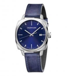 Calvin Klein Navy Blue Logo Dial Watch