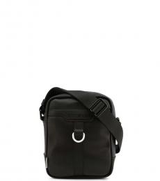 Black Solid Small Crossbody Bag