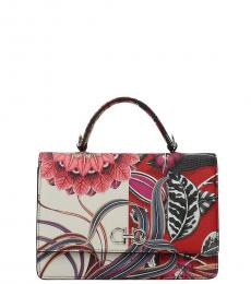 Salvatore Ferragamo Multicolor Floral Mini Satchel