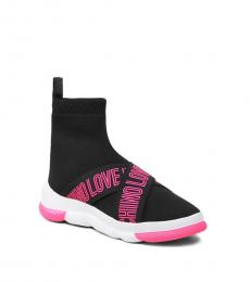 Love Moschino Black Logo Slip On Sneakers