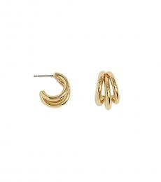 J.Crew Golden Triple Hoop Earrings