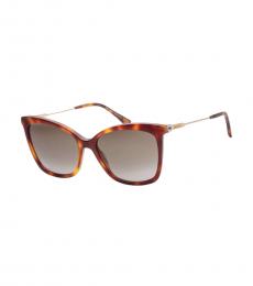 Jimmy Choo Brown Cat-Eye Sunglasses
