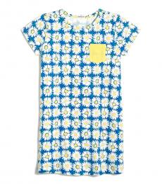 J.Crew Little Girls Brilliant Sea T-shirt Pocket Dress