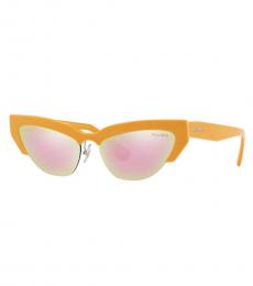 Yellow Cat Eye Sunglasses