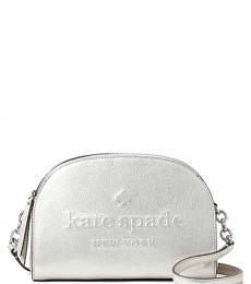Kate Spade Silver Larchmont Avenue Medium Crossbody