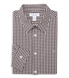 Calvin Klein Black Check Checkered Dress Shirt