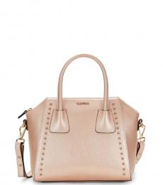 Mario Valentino Rose Minimi Preciosa Studded Small Satchel