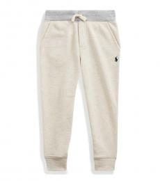 Ralph Lauren Little Boys New Sand Twill Terry Jogger Pants