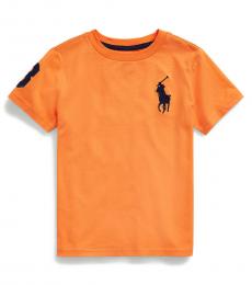 Ralph Lauren Little Boys Thai Orange Big Pony T-Shirt
