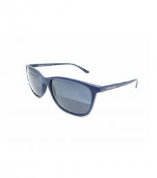 Matte Blue Square Modish Sunglasses